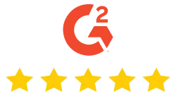 5.0 stars rating on G2 for RazorLex Legal Softwares
